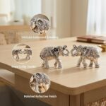 999 Silver-Plated Elephant Pair in Luxury Gift Box | Pure Silver Decorative Figurines | Perfect Auspicious Gift for Diwali, Weddings, Corporate Gifting, and Home Temple Decor - Image 6