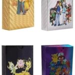 ZEKWON Pokemon Cards Pack 40 Pcs Playing Card Game for Kids All Rare Series V Max GX High HP Collection 10 Gold 10 Silver 10 Black 10 Rainbow Special Edition Trading Card Set (40 Pcs Pokemon Cards)